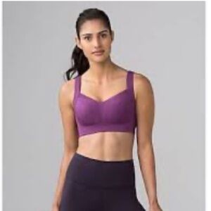 Lululemon Ta Ta II Purple/Violet Sports Bra with Removable Inserts.